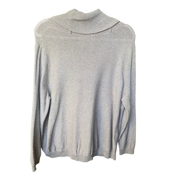 Chicos Knit Cowl Sweater Brown Womens Size 3 XL - Picture 2 of 8